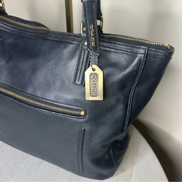 COACH Black Leather Shoulder Tote Style Number 25066 - 2013 - Picture 4 of 14